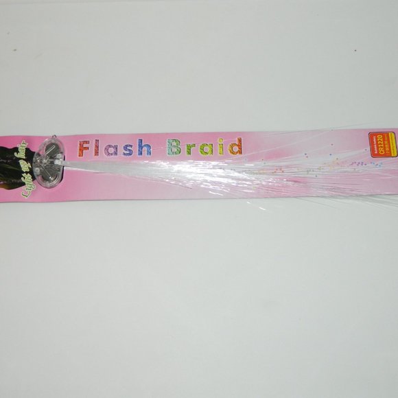 3 for/$25 Fiberoptic Multicolour Light Up LED Flash Braid Hair Clip On (Unit A1) - Picture 8 of 15